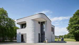 a 3D-printed House